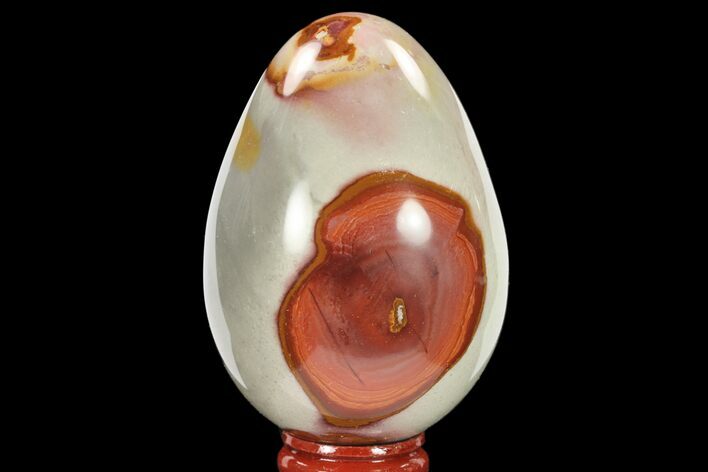 Polished Polychrome Jasper Egg - Madagascar #134588